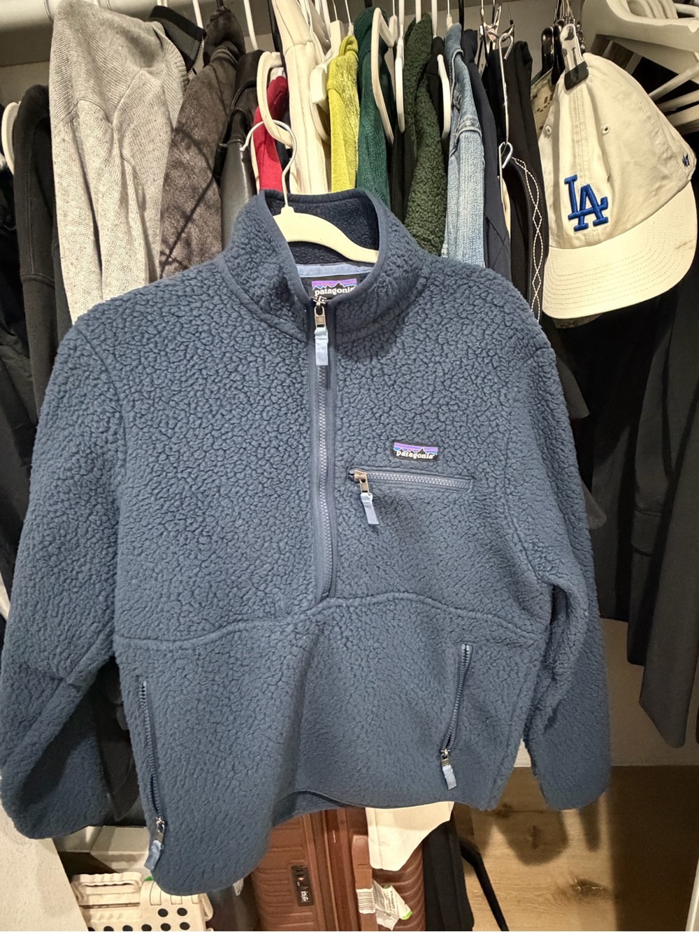 Patagonia Navy Blue Fleece Pullover Jacket